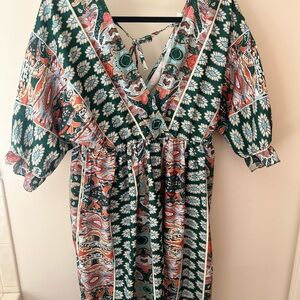 Amazon Multicolor Bohemian Midi Dress